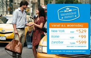 KLM Wereld deal weken